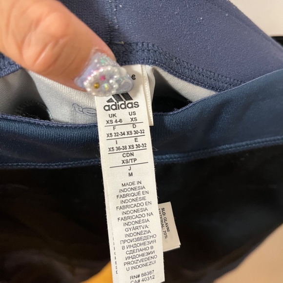 Adidas Climate Cropped Compression Tights Leggings Training XS - Picture 3 of 3